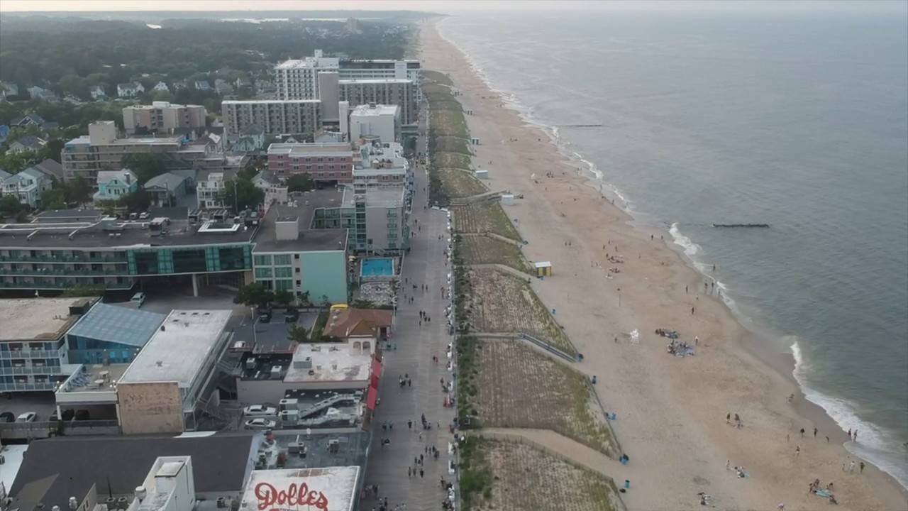 Drone Flight Rehoboth Dewey Beach Delaware Youtube