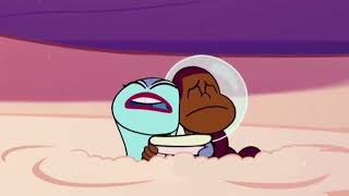 #miraandlettiescreamingcollab  Mira And Lettie Screaming Like Spongebob And Squidward