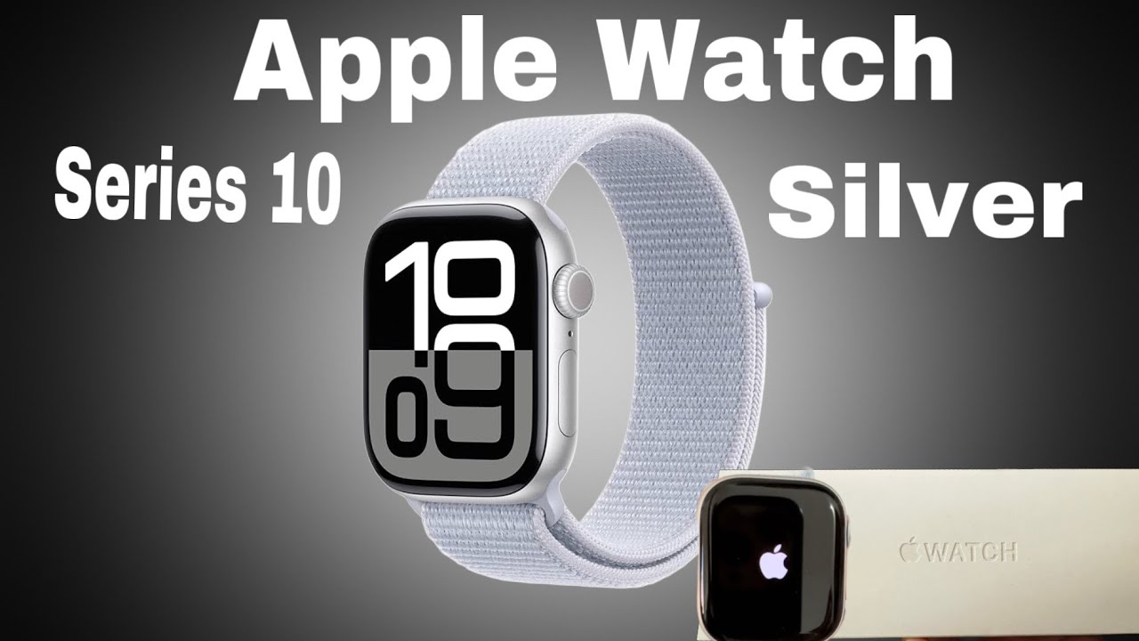 Apple Watch Series 10  GPS 42mm Silver Aluminum Case with Denim Sport Band  
