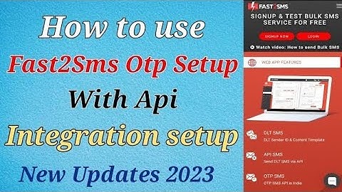 How to use Fast2SMS for Sending Bulk SMS | DLT SMS API | OTP SMS API | Voice Call | Bulk SMS 2023