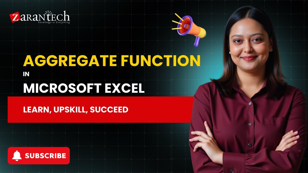 Aggregate Function in Microsoft Excel | ZaranTech - YouTube
