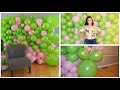 como hacer pared de globos  como hacer mural de globos sin base globos descontruidos baby shower