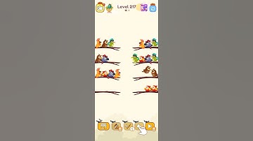 bird sort color game leval 217 #games #birdsortcolorpuzzle #colorgame #gameplay #birdsortcolor
