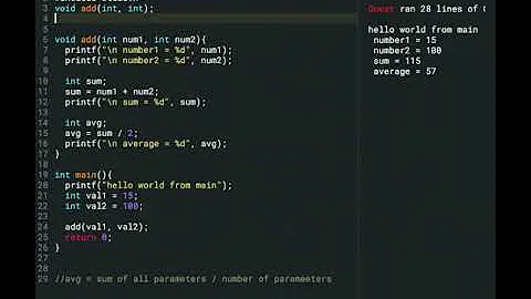 C Program to find the Average of two numbers | Part 1