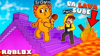 ROBLOX pero la LAVA sube cada 10 SEGUNDOS!! 🔥😱 | SrGato Escapa de la OLA GIGANTE de LAVA