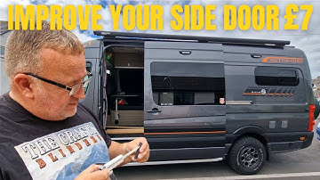 Fitting door stop wedges| selfbuild campervan crafter sprinter | the crafty blinders vanlife