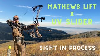 Sight in process  Tricks & Tips w/ Mathews LIFT & UV Slider