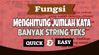 Fungsi Menghitung Jumlah Kata Banyak String Teks Lebih Cepat