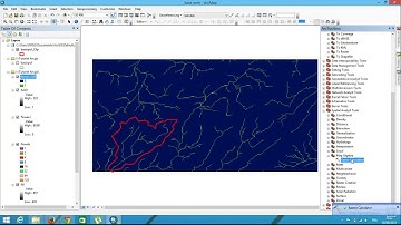 watershed delineation using DEM   spatial analyst in Arcgis   YouTube