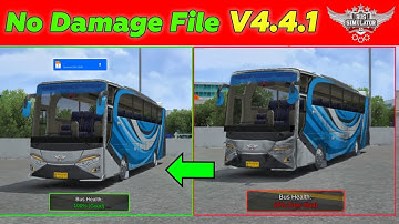 How To Add No Damage File v4.4.1 Update For Bus Simulator Indonesia | Health 100% 😱