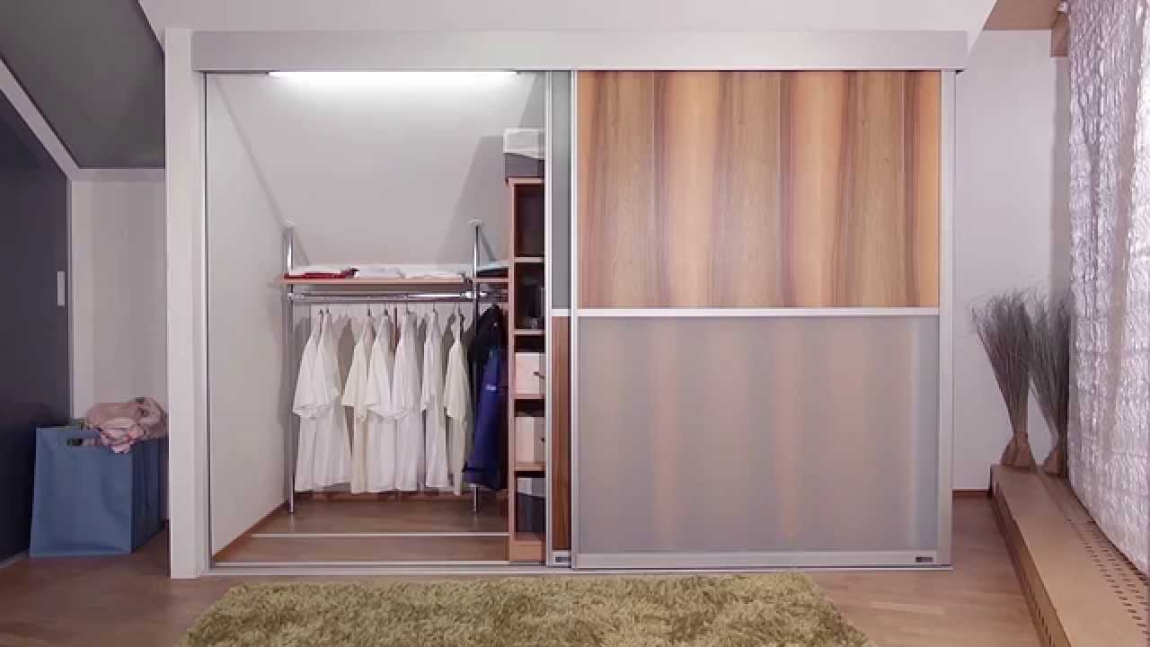 Dachschrägenschrank von auf&zu youtube Schrank in nische bauen