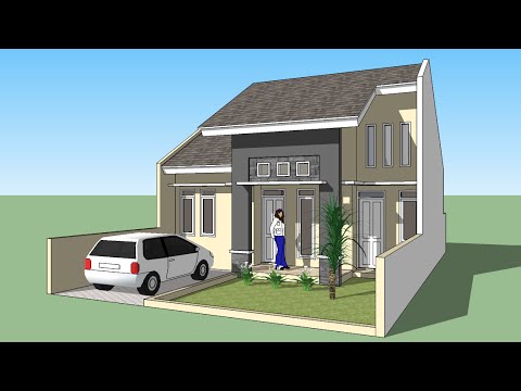 Sketchup membuat design rumah minimalis 1 lantai  YouTube