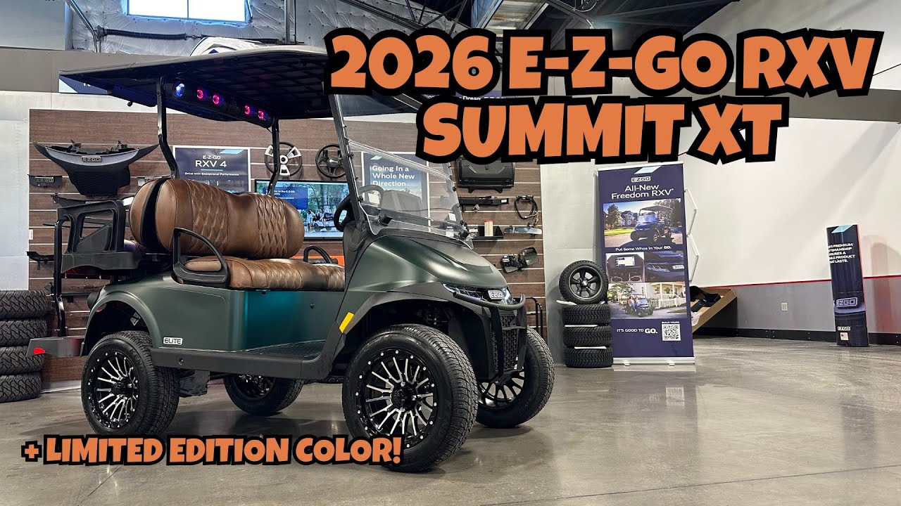 2026 E-Z-GO RXV Summit XT: Matte Green Edition | Dean Team Golf
