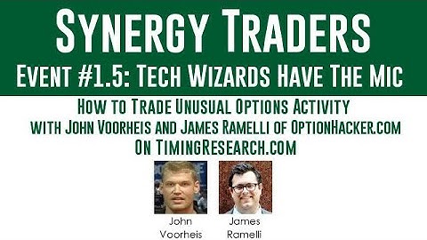 Synergy Traders #1.5: How to Trade Unusual Options Activity with John Voorheis and James Ramelli