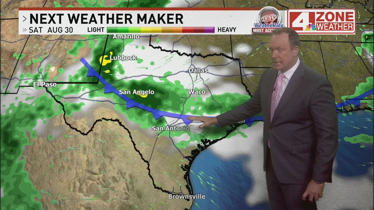 Rain chances return this weekend with a weak cold, some heavy rain ...