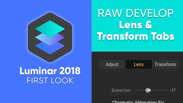 Luminar 18 RAW Develop – Lens & Transform Tabs