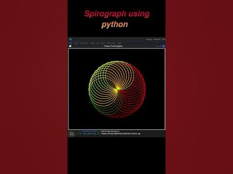 Spirograph using python - YouTube