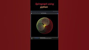 Spirograph using python