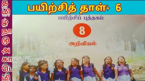 #8th science bridge course worksheet  6#8th class bridge course#bridge course #tamilnadu academy