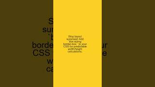 CSS Pro Tip: Fix Layouts Instantly!