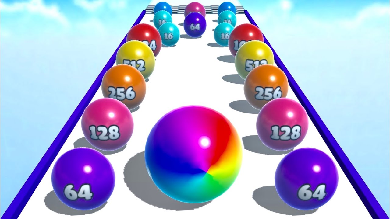 Ball Merge 2048 👩‍❤️‍💋‍👩🎱🐣 MAX LEVELS!! All Levels Gameplay Android, iOS NEW UPDATE