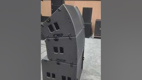 Sanway Audio powered line array system  S-KS21 and S-A15 sound testing