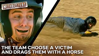 Can Being Dragged By A Horse Set Your Jeans On Fire? | MythBusters