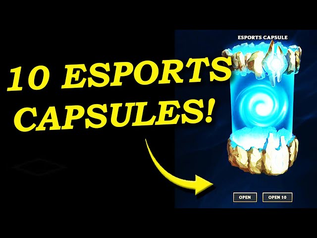 Abrindo 31 Cápsulas Esports 2022 e 9 Cápsulas Esports  40 Prêmios de Drops  no League of Legends Lol 