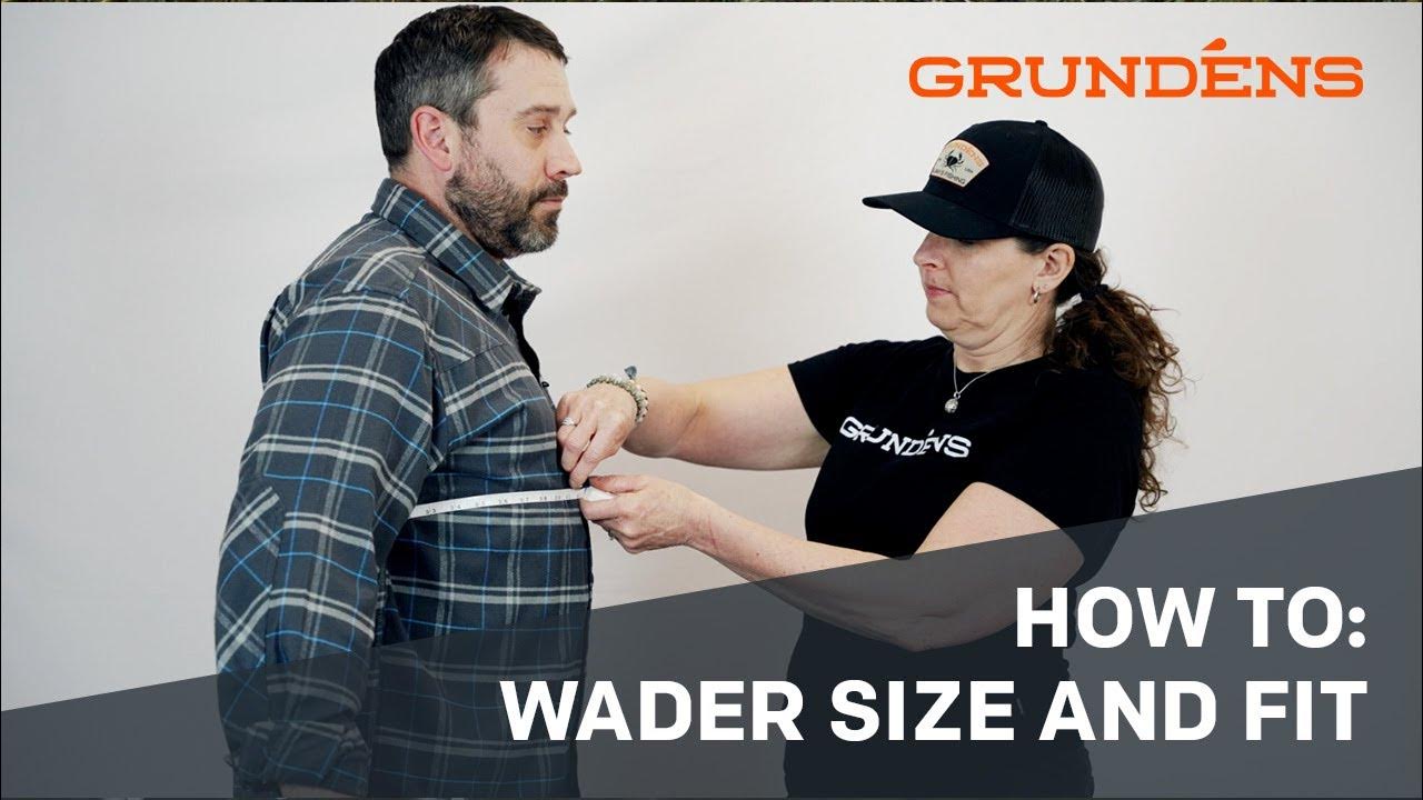 How to find the correct size Grundens wader YouTube