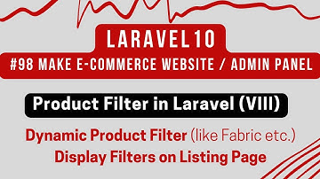 Laravel 10 Tutorial #98 | Product Filter in Laravel (VIII) | Dynamic Product Filter via Ajax