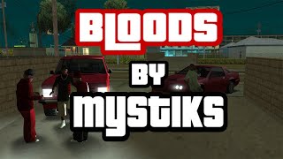 GTA Sanandreas BLOODS GANG Skin Mod Pack!
