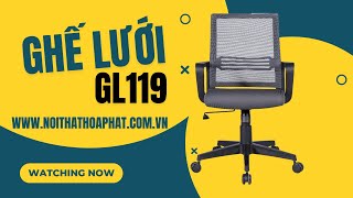 Ghế lưới nhân viên Hòa Phát GL119 - Sự thoải mái tối ưu cho không gian làm việc