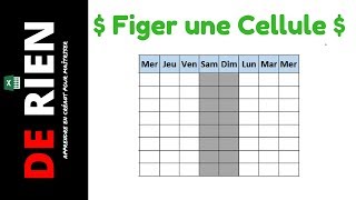 Comment figer une forme sur Excel ?