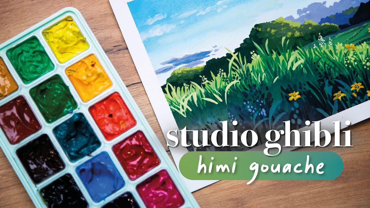 Himi Gouache Thoughts After a Year and Tips for Beginners + Painting  Spirited Away 