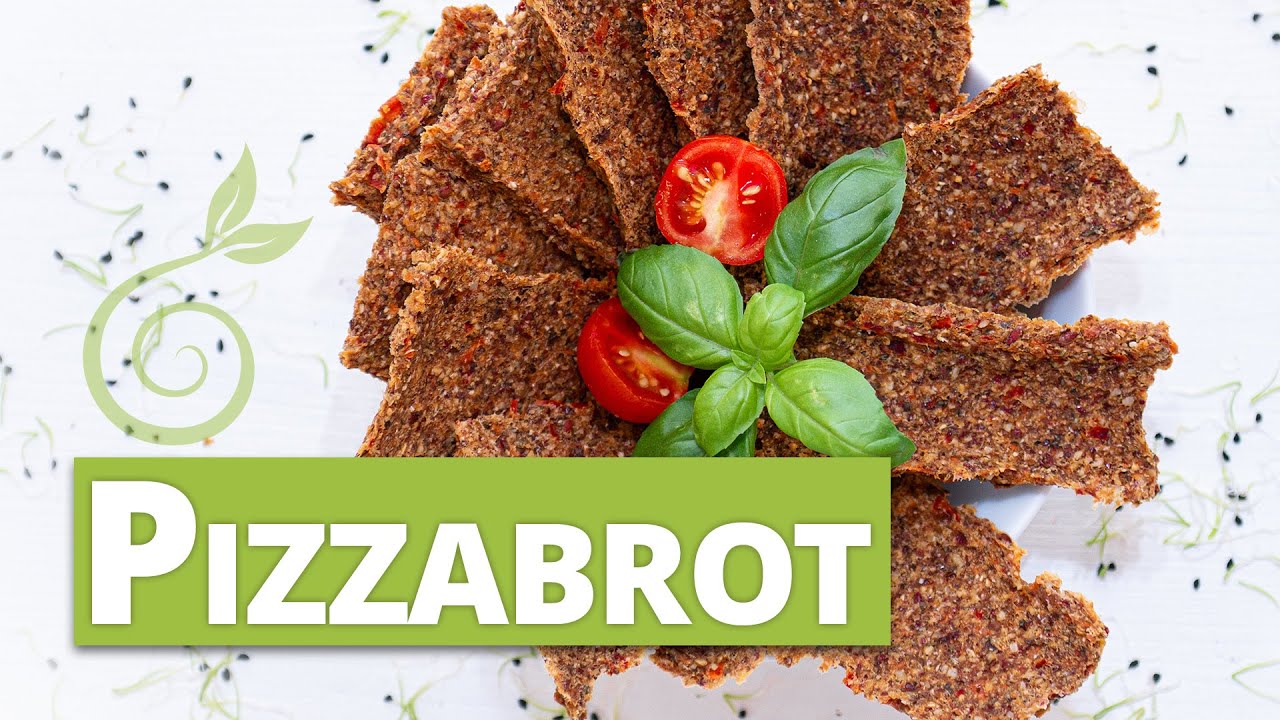 Pizzabrot 🌱 Sprossensamen ch Rohveganes Rezept