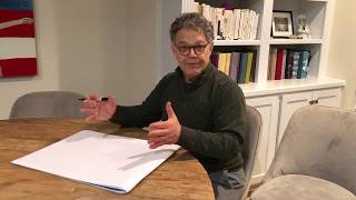 Al Franken Drawing a Map of the United States from Memory