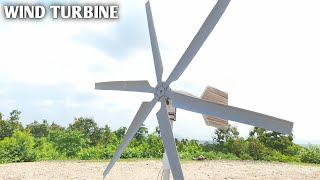 How To Make a Free Energy Wind Turbine Generator At Home | Creative Everyone