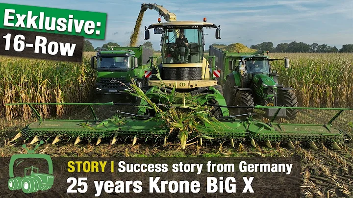 25 years of Krone BiG X forage harvesters | Exclusive: 16-row X-Collect corn header | Maize chopping
