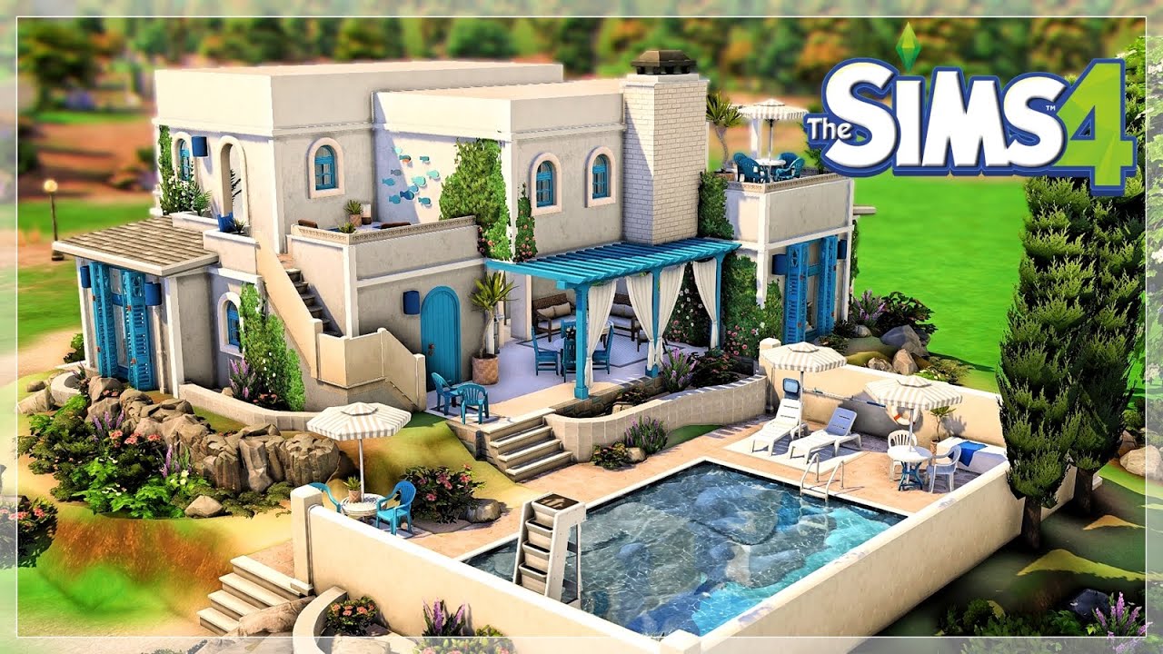 Simtorini Home ☀️ The Sims 4 Speedbuild Youtube