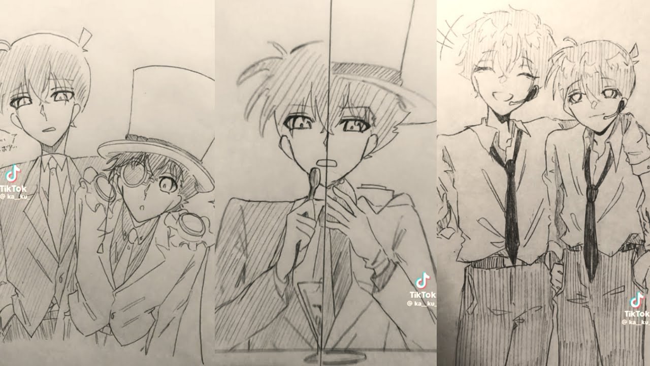 【名探偵コナン】ティックトック　＃手描き＃色々何でもあり＃イラスト