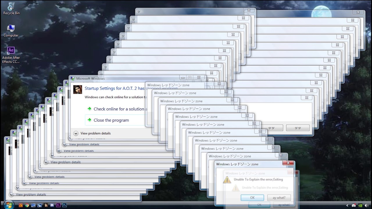 Windows vista レッドゾーン zone [Feat Tom and Jerry Zone]