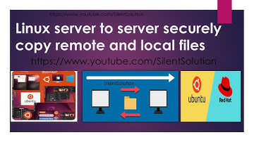 Linux server to server securely copy remote and local files
