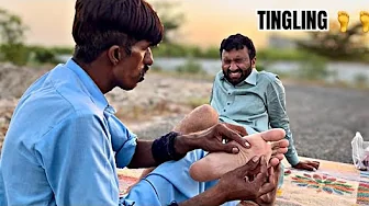 ASMR FEET TICKLISH MEN MASSAGE | FOOT REFLEXOLOGY | LEG MASSAGE FOR PAIN RELIEF | RELAXATION MASSAGE
