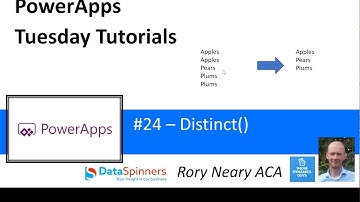 PowerApps Tuesday Tutorials #24 Distinct