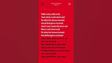 Doja Cat - Paint The Town Red #hits #trending #spotifylyrics #tiktok #summer #newmusic #shorts