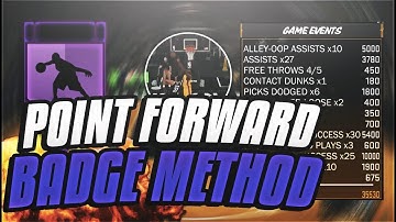 HOW TO GET ALL POINT FORWARD BADGES 2k18!!!! FAST AND SIMPLE