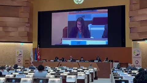 MAC delivers Gender and Diversity Working Group statement at 10MSp.