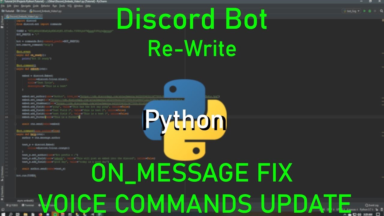 Python Discord Py Re Write On Message Fix Voice Commands