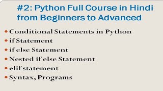 Conditional Statements in Python |   if , if else, Nested if else, elif statements with programs