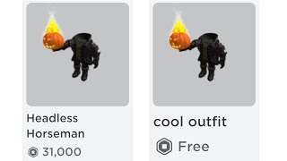 RBXNews on X: Headless Horseman has returned for 31,000 Robux